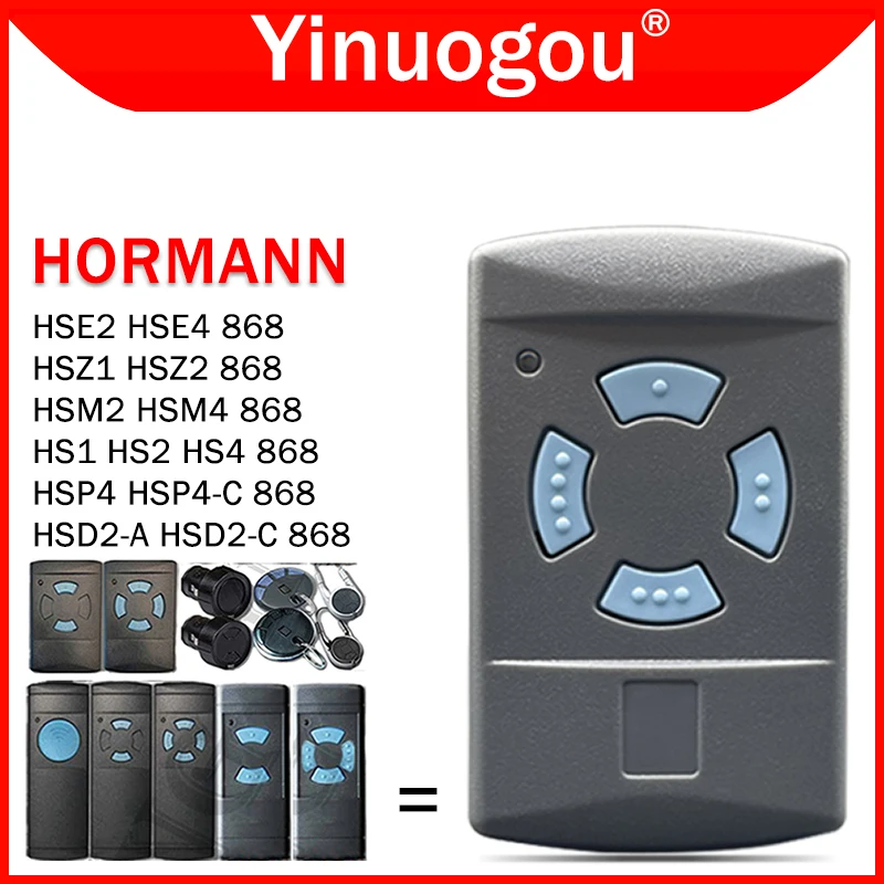 

HORMANN 868MHz HSM4 HSM2 HSE4 HSE2 HS4 HS2 HS1 HSZ2 HSZ1 HSP4 HSD2 Garage Door Remote Control Electric Gate Opener Transmitter