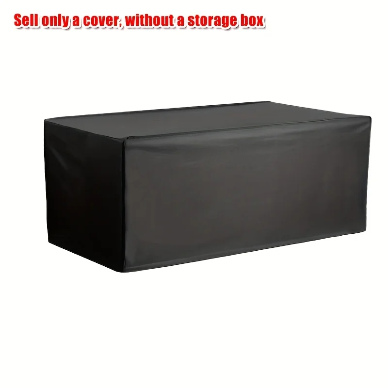 Capa de caixa de terraço ao ar livre, capa de caixa de deck à prova de intempéries capa protetora de móveis capa de proteção