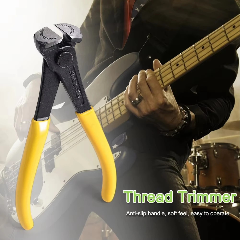 Miwayer Gitarren- und Bass-Saitenschneider, Bunddraht-Endzange, Präzisions-Schneidezange aus Kohlenstoffstahl, Reparaturwerkzeug für Gitarrenbauer