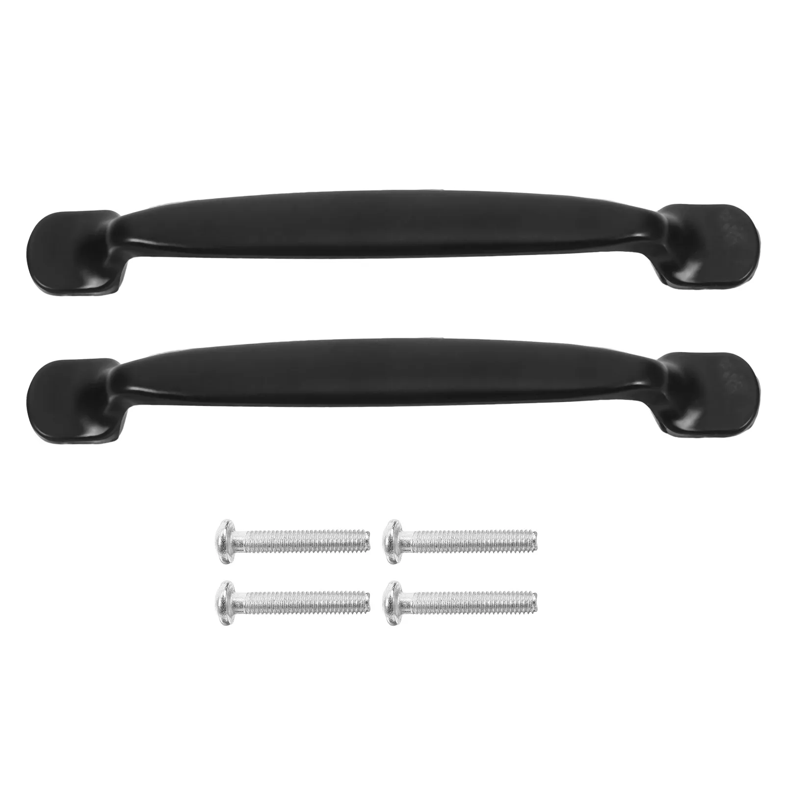 

2pcs Black Aluminum Alloy Furniture Handles 128mm Spacing Drawer Pulls Cabinet Hardware Kitchen Unit Dresser Parts