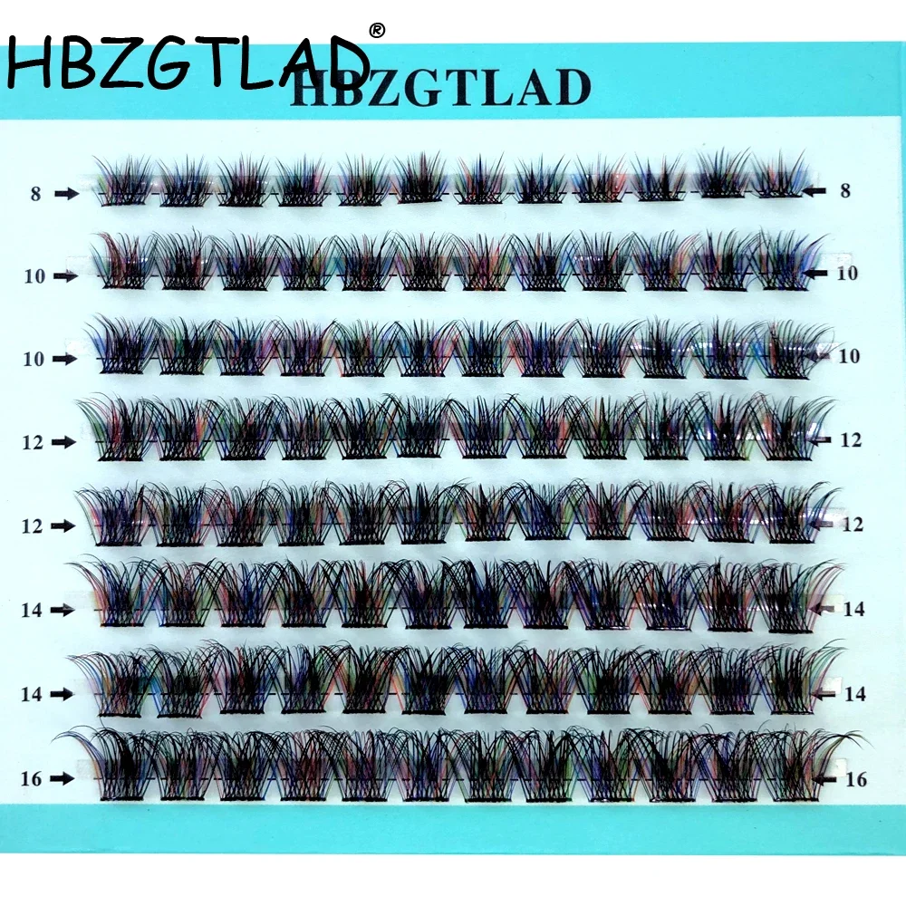 Mieszanka 3D Puszystych Pojedynczych Kępek Sztucznych Rzęs Gotowe Kępki Objętościowe Indywidualne Rzęsy Segmentowe Naturalne Sztuczne Rzęsy Do Przedłużania Rzęs