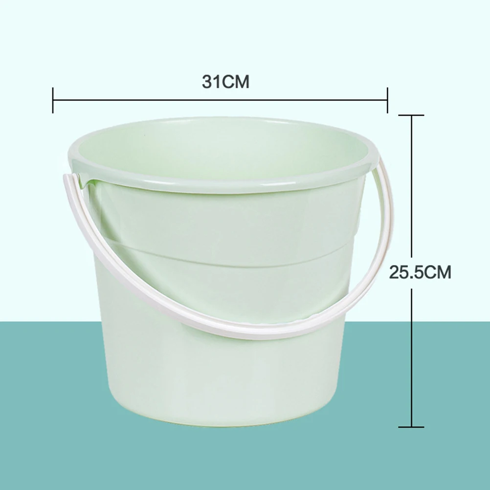 

12.2L Green Car Wash Bucket PP Material Waterproof Rustproof Stackable Large Capacity Fishing Water Storage Cleaning