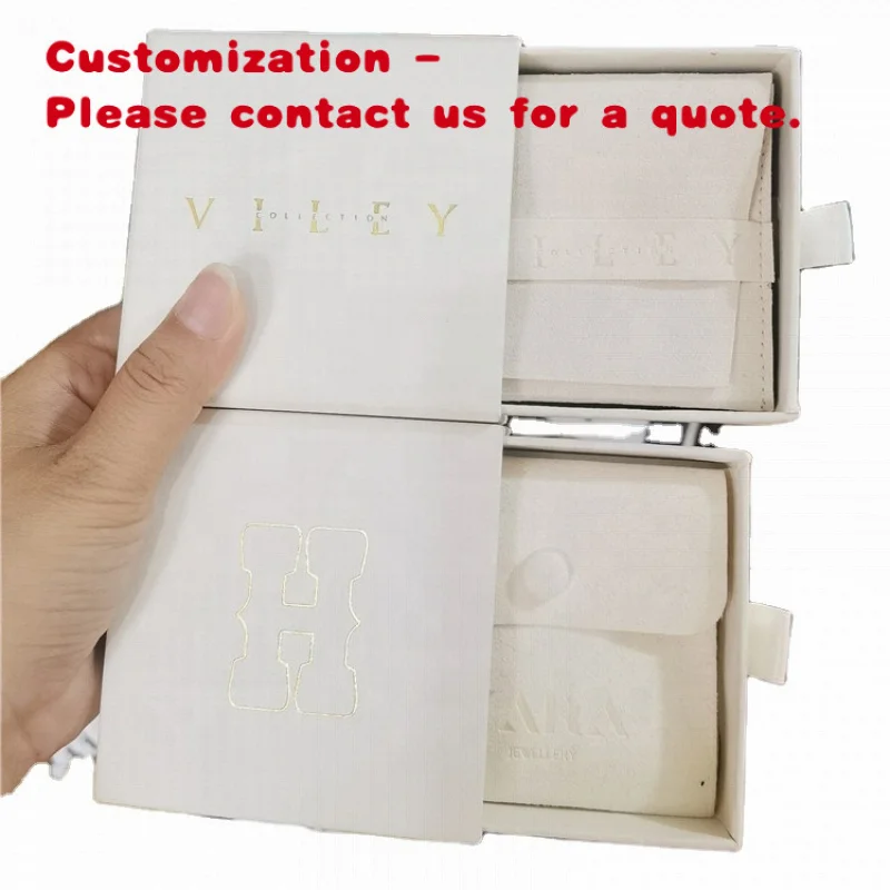 

Изготовленный на заказ. Коробки для драгоценностей Chhuanghua Упаковка и серьги Шкатулка для драгоценностей Роскошная упаковка Мешочек для ювелирных изделий из микрофибры Вставка P