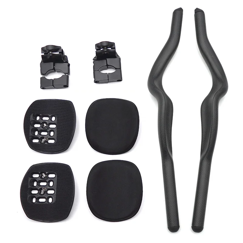 Racefiets Triathlon Tijdrit 3K Full Carbon Fietssteun TT Stuur 35 °   Voor Aero stuurverlenging met clip