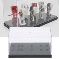 Estuche de carcasa de fonógrafo de música para el hogar, caja de almacenamiento de cabeza de fonógrafo de gama alta, estante de aguja larga, caja de muestra de exhibición