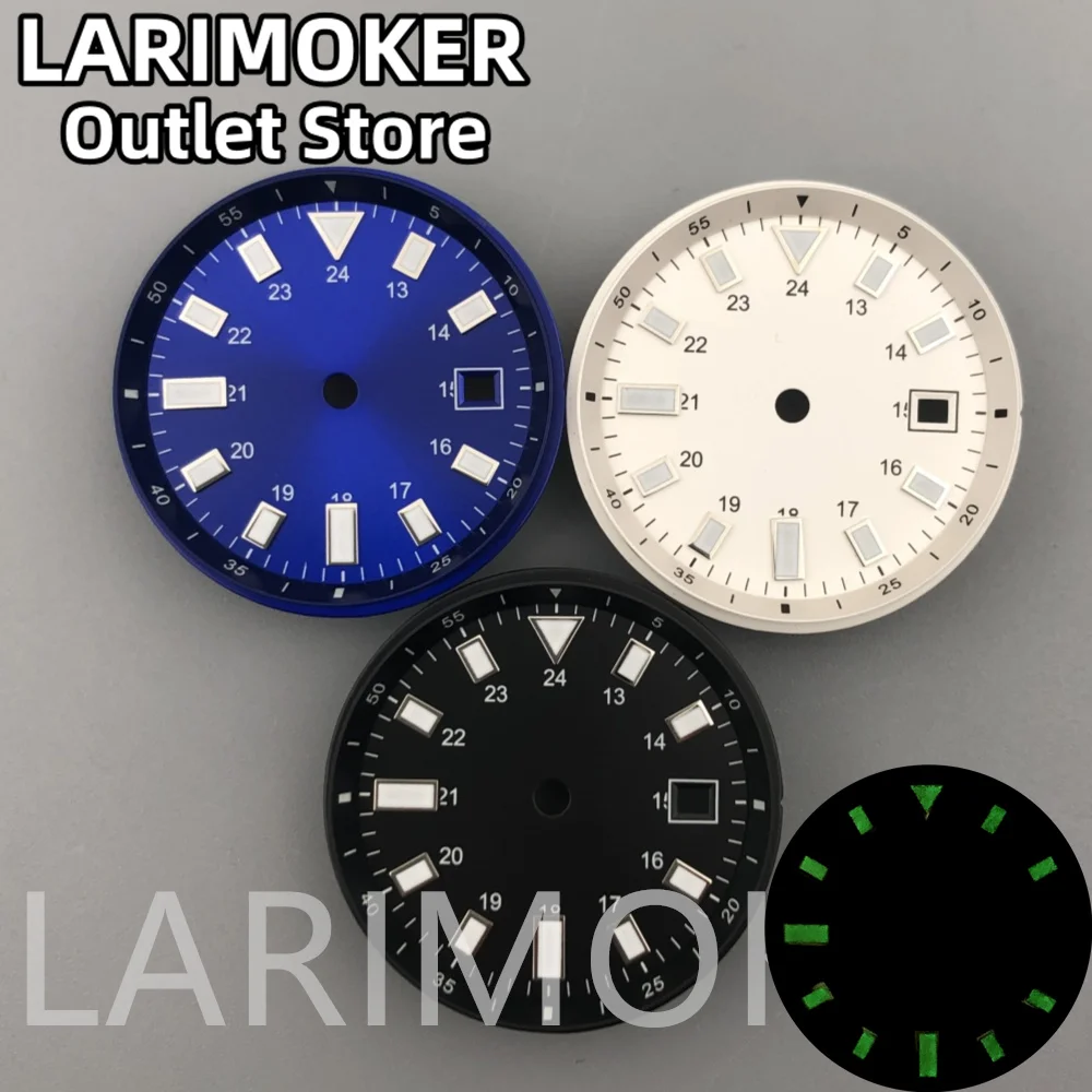 LARIMOKER 33mm Dial Fit MIYOTA 8215 821A ETA2824 ST2130 PT5000 Movement Number Inner Circle Scale Watch Dial Accessories
