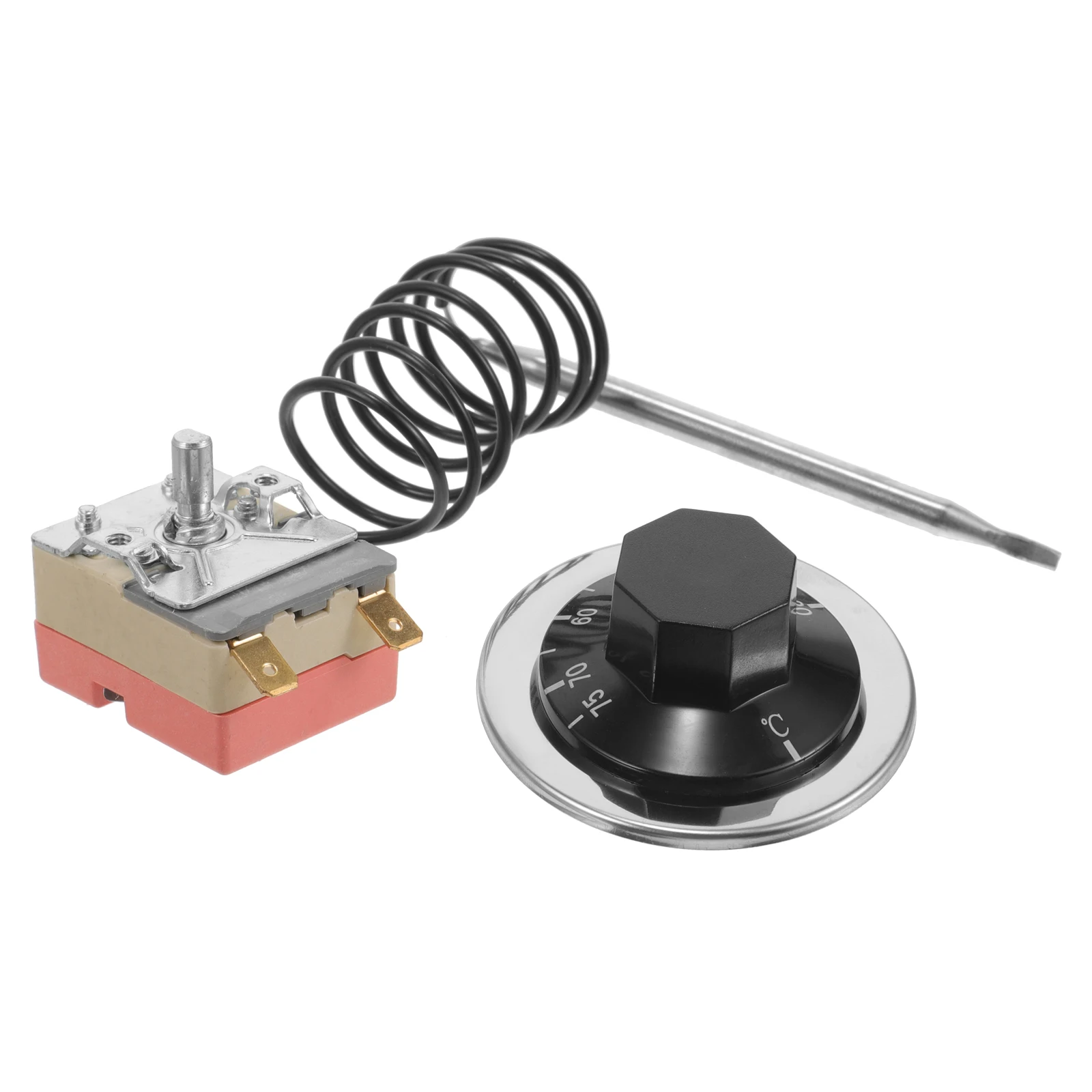 

Mechanical Thermostat Switch 30-75°C Adjustable Temperature Controller 16A Universal Plastic Knobs for Oven Heater Refrigerator