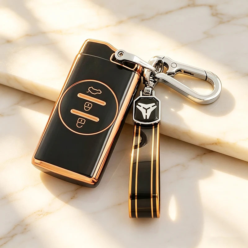 TPU Car Remote Key Case Cover for Chery Tiggo 7 Pro 8 Pro Exeed Tiggo 2 3x Arrizo 5 Pro Gx 5x EQ7 Auto Shell Fob Accessories