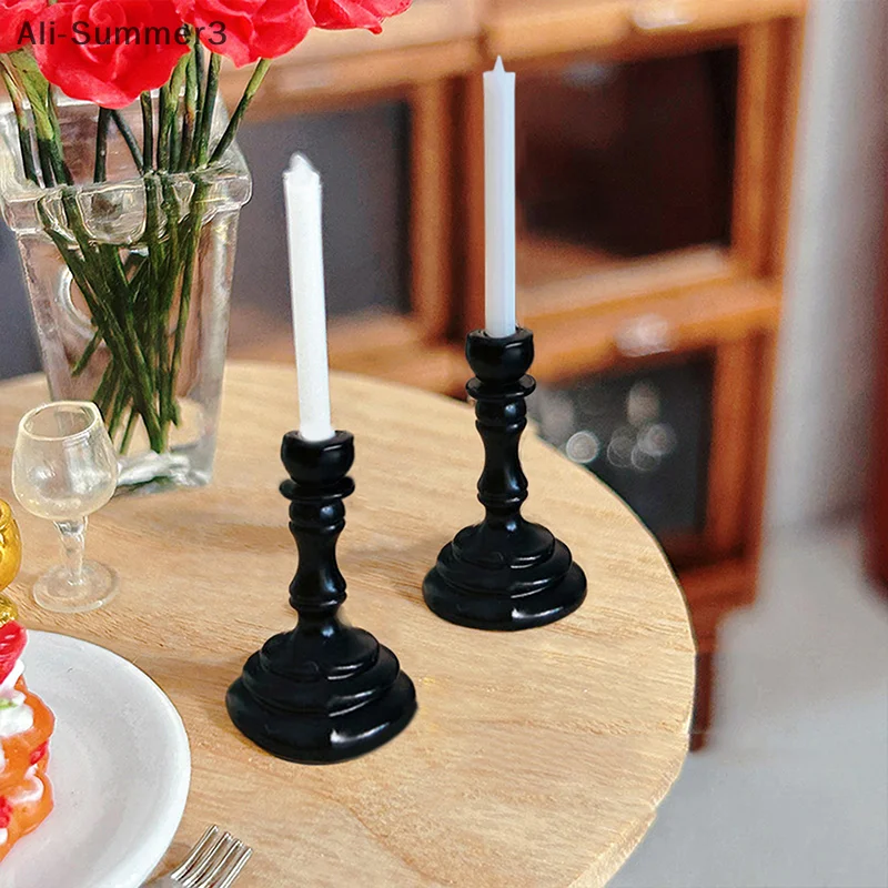 Simulazione in miniatura Candelieri Ornamento Modello Candele per casa delle bambole Mobili Giocattolo Fai finta di giocare Accessori per la decorazione della casa delle bambole