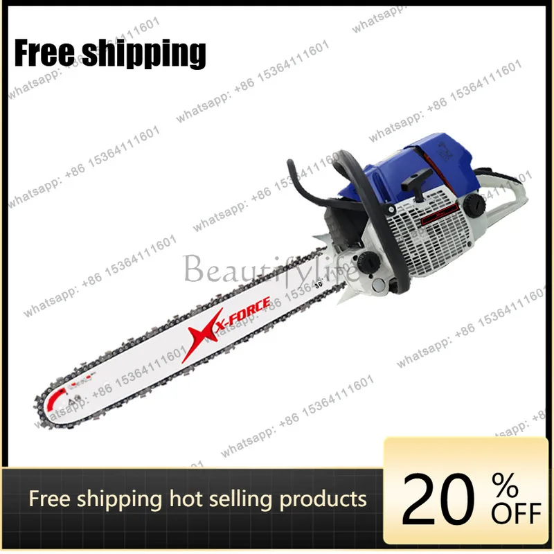 High-power chainsaw 660 two-stroke 91.6cc professional logging 5.2KW handheld saw