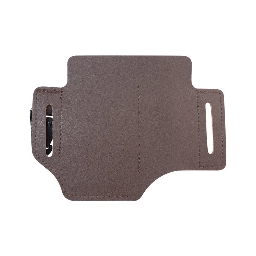 

Портативная поясная сумка для инструментов из искусственной кожи, коричневая мини-карманная сумка для выживания на открытом воздухе для пеших прогулок, треккинга, кемпинга, износостойкая, прочная