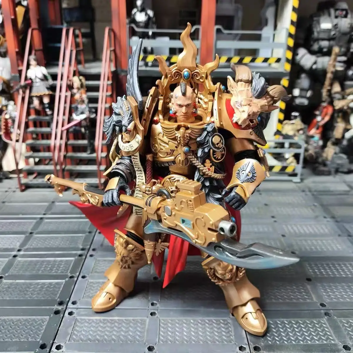 【JOYTOY】Warhammer 40K The Horus Heresy Legio Custodes Constantin Valdor Capitán-General de la Legio Custodes Toy