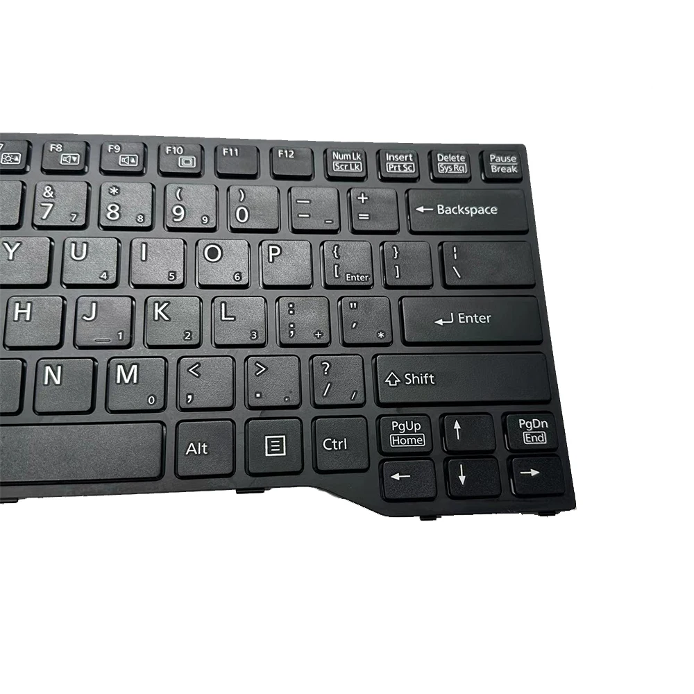 Teclado americano para fujitsu lifebook e733 e734 e743 e744 u745 e547 e736 e746 preto