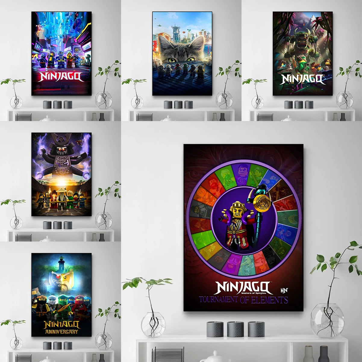 

Cool Cartoon-N-Ninjago Poster HD art wall waterproof home living room bedroom coffee house bar aesthetic room wall decoration
