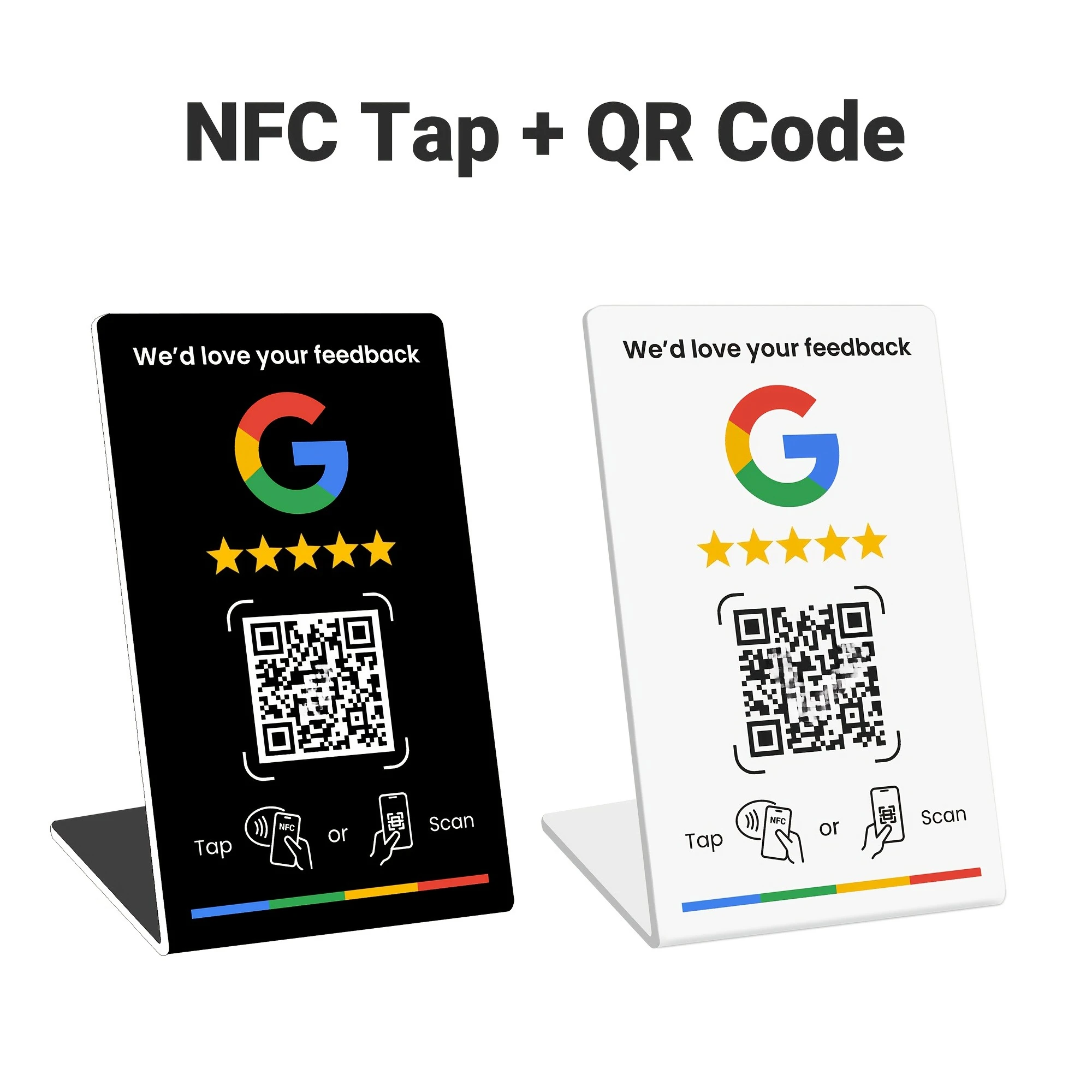 Google Merchant evaluation showcase | NFC one-touch evaluation and dynamic QR code | Easy to set up evaluation link management