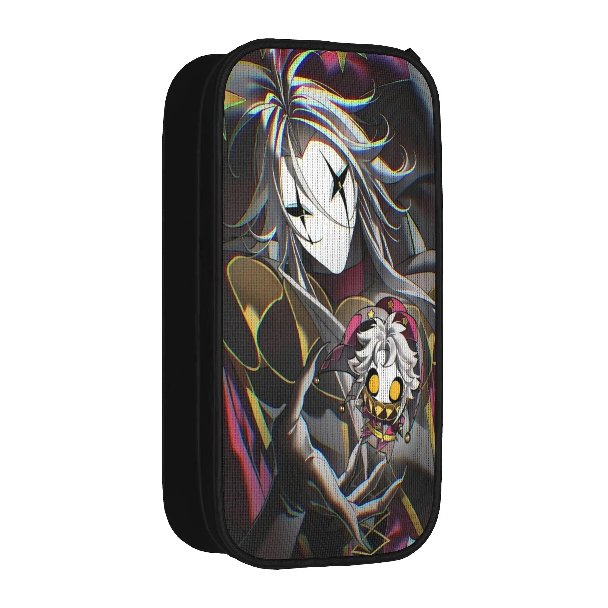 Large-capacity Pencil Case Pierrots The Freak Circus Merch  Double Layer Pencil Box Girl Make Up Bag Birthday Gift