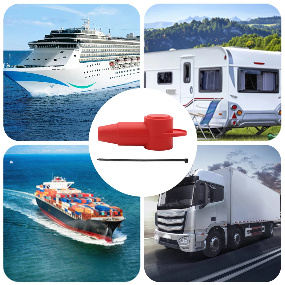 8Pcs Automotive Battery Terminal Covers Battery Terminal Insulator Protective Covers Battery Terminal Protective Caps for Car