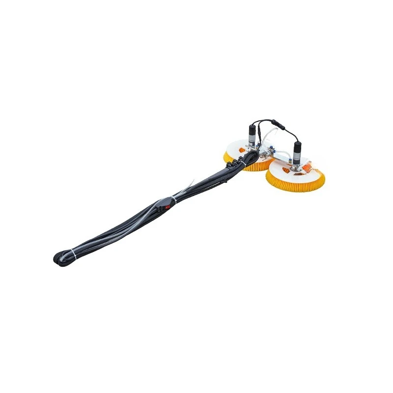 

Handheld dual power solar panel water jet cleaner