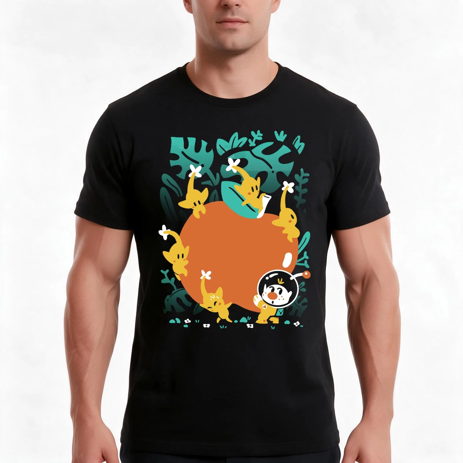 Tiny Helpers T-Shirt, Summer Casual Cotton Tee, Oversized Streetwear Tops, Vintage Graphic Print, Loose Fit Short Sleeve