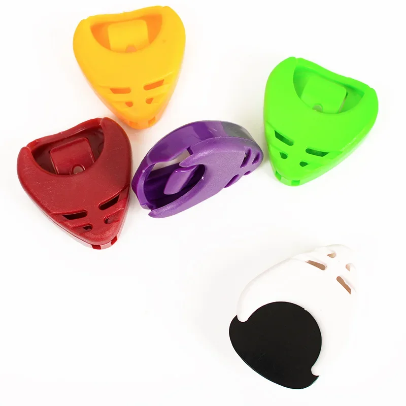 Wholesale Hot 2Pcs Guitar Pick Holder Case Plectrum Case Mediator Quick Storage Guitar Tools Accessories Plectrum Holder Case