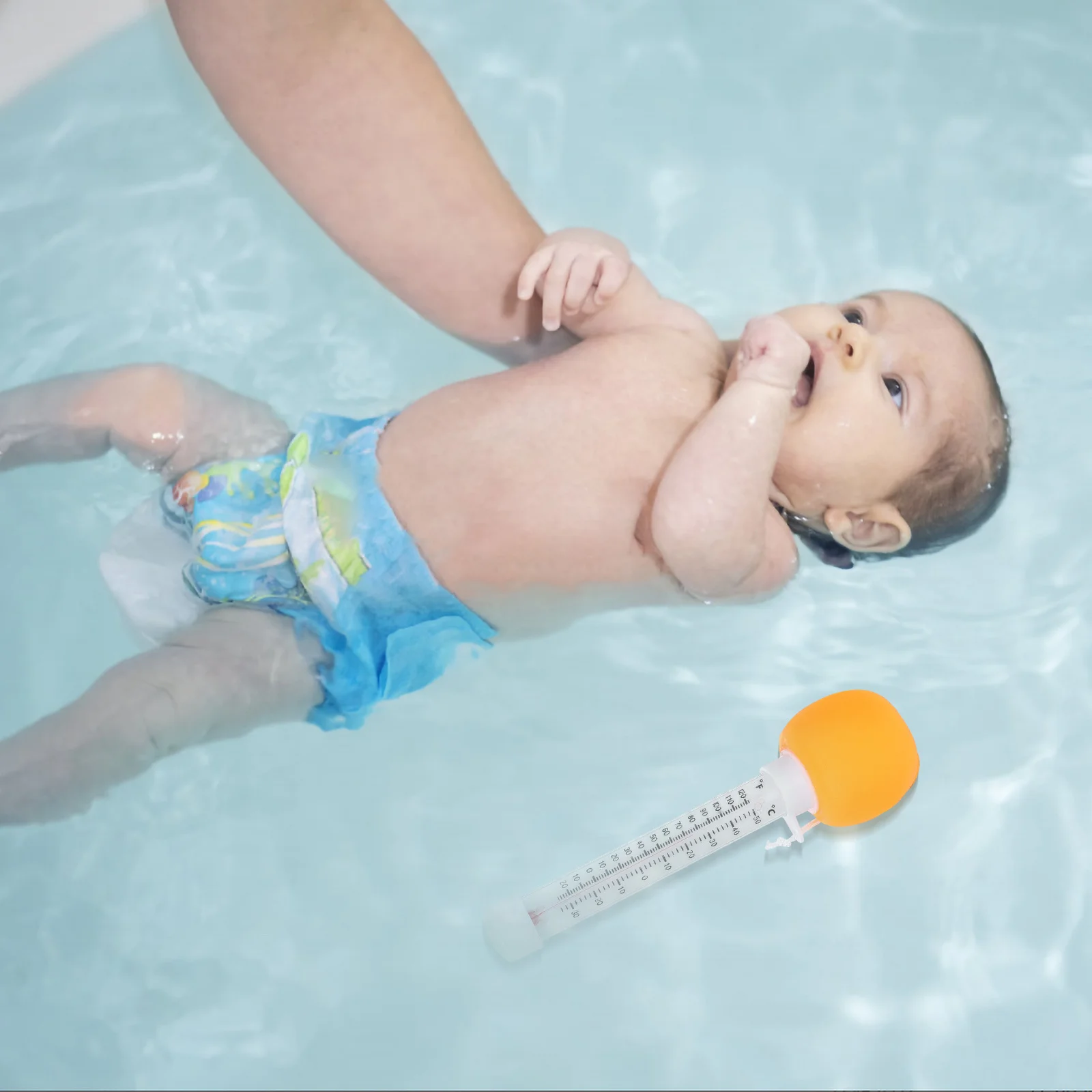 Piscina flutuante termômetro design dos desenhos animados medidor de temperatura da água preciso para banhos infantis crianças piscinas banheiras de hidromassagem