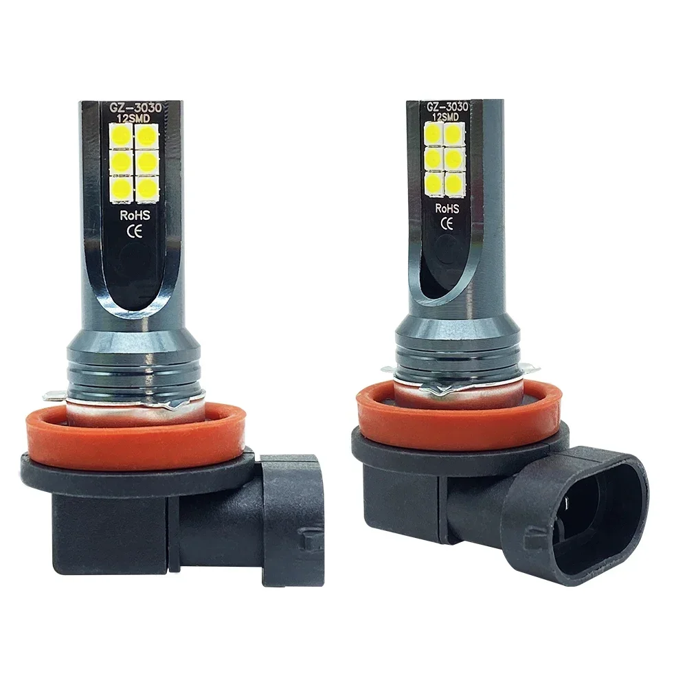 2Pcs 9005 9006 LED Headlight H11 H8 H9 H10 H1 H3 Car Fog Light Bulbs DRL H4 H7 Auto Driving Running Lamps 6000K 8000LM 80W 12V