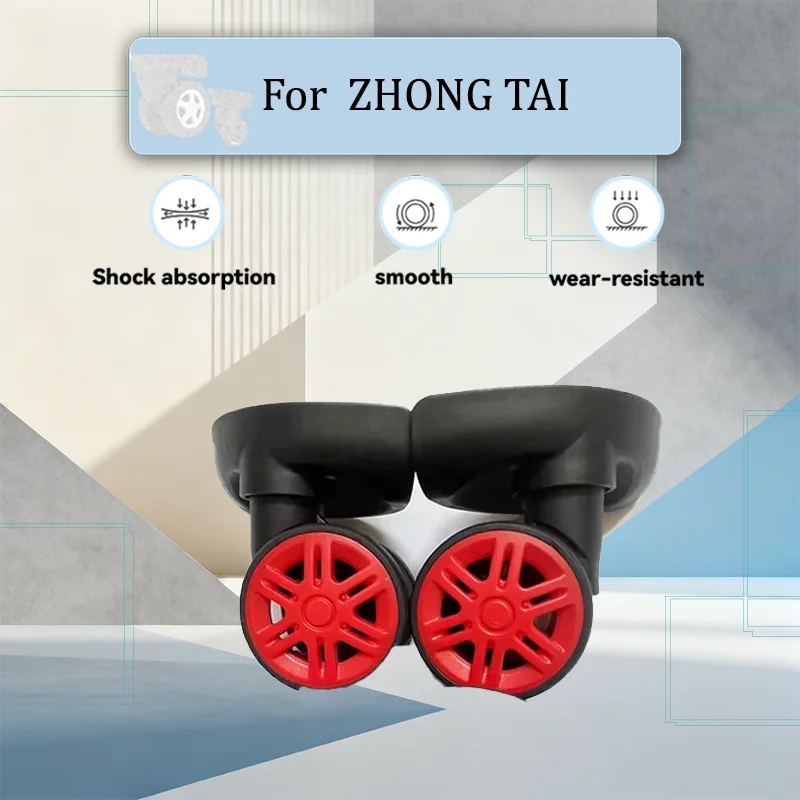 

For ZHONG TAI A-815 Portable Luggage Wheels Replacement Set 360° Silent Swivel Casters Wear-Resistant Suitcase Accessories