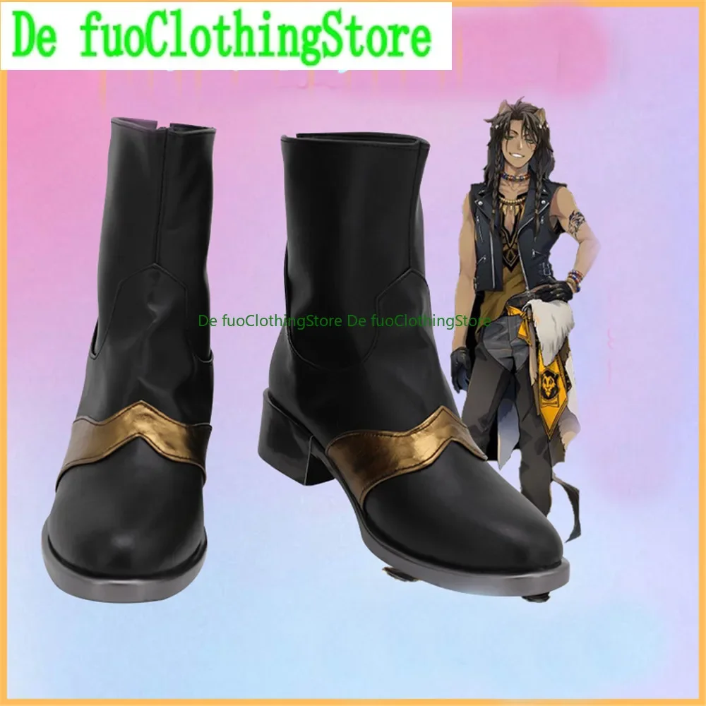 

Twisted-Wonderland leona Cosplay Shoes Boots Game Anime Halloween DefuoClothing Shoes Store