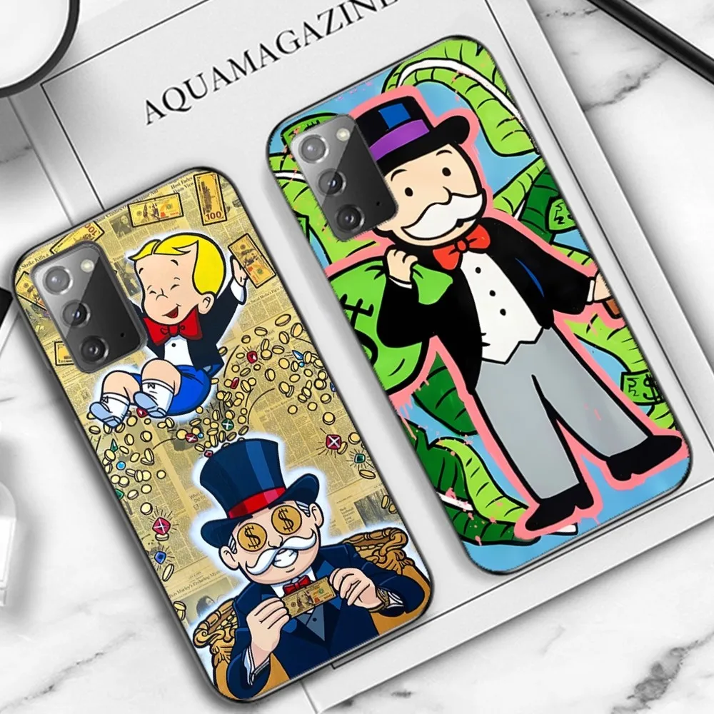 Cartoon Luxury Dollar MonopolyS Phone Case For Samsung Note 8 9 10 20 Pro Plus Lite M 10 11 20 30 21 31 51 A 21 22 42 02 03