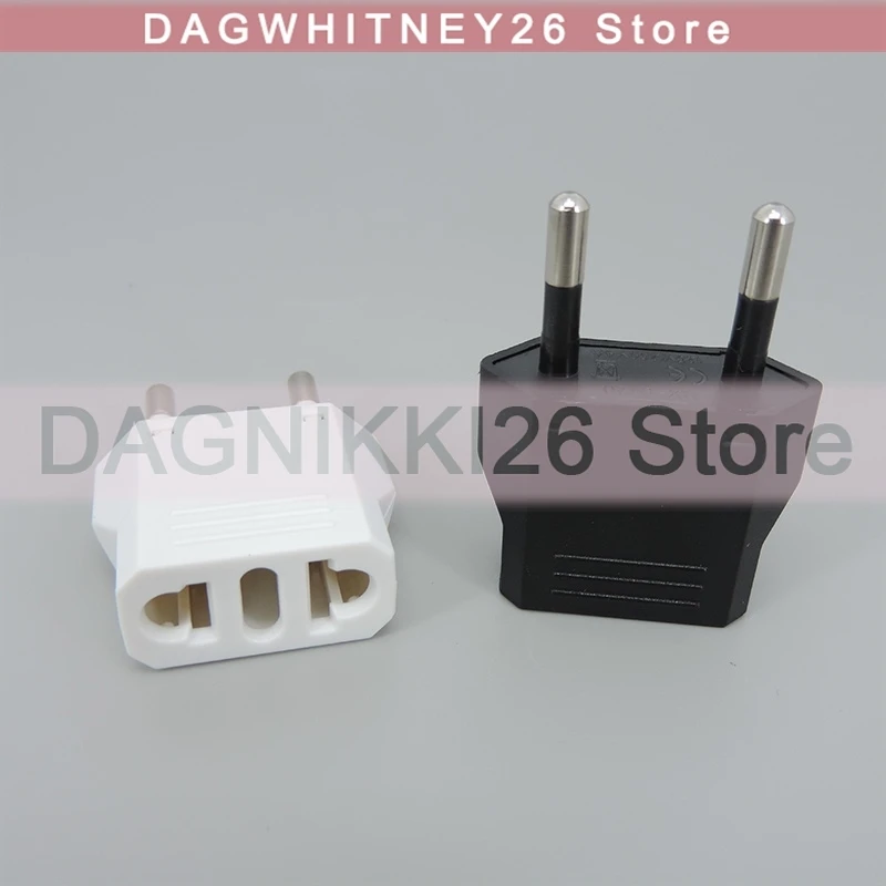 

Адаптер для настенного зарядного устройства переменного тока 20–240 В, преобразователь розеток из США в Европу с двойными круглыми входными вилками