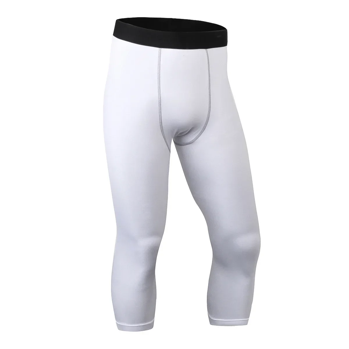 Man Sport Fitness Running Cropped Broek Compressie Panty Gym Wear Kleding Workout Capri Broek Heren Legging Heren Panty