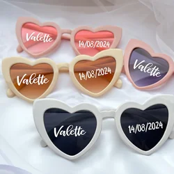 Personalised Wedding Sunglasses Love Heart Sunglasses White Wedding Custom name Sunglasses Wedding Date Initials Wedding Gift