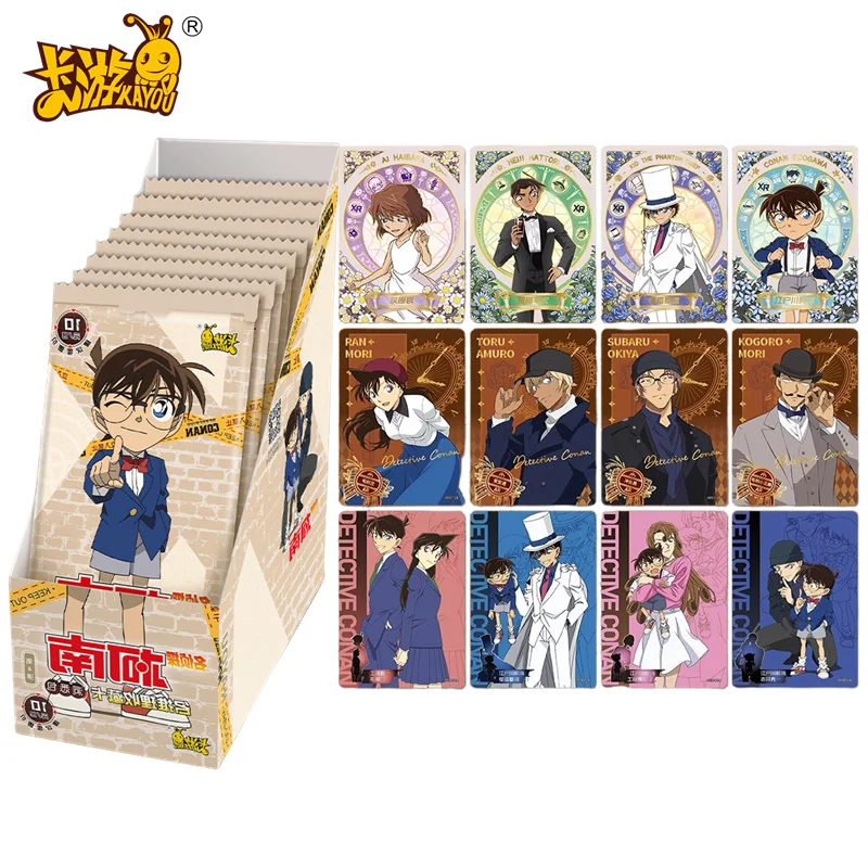 Original KAYOU Anime Detective Conan Cards Insight Pack Romantic Comedy Characters Kudo Shinichi Maori Lan Kids Birthday Gift