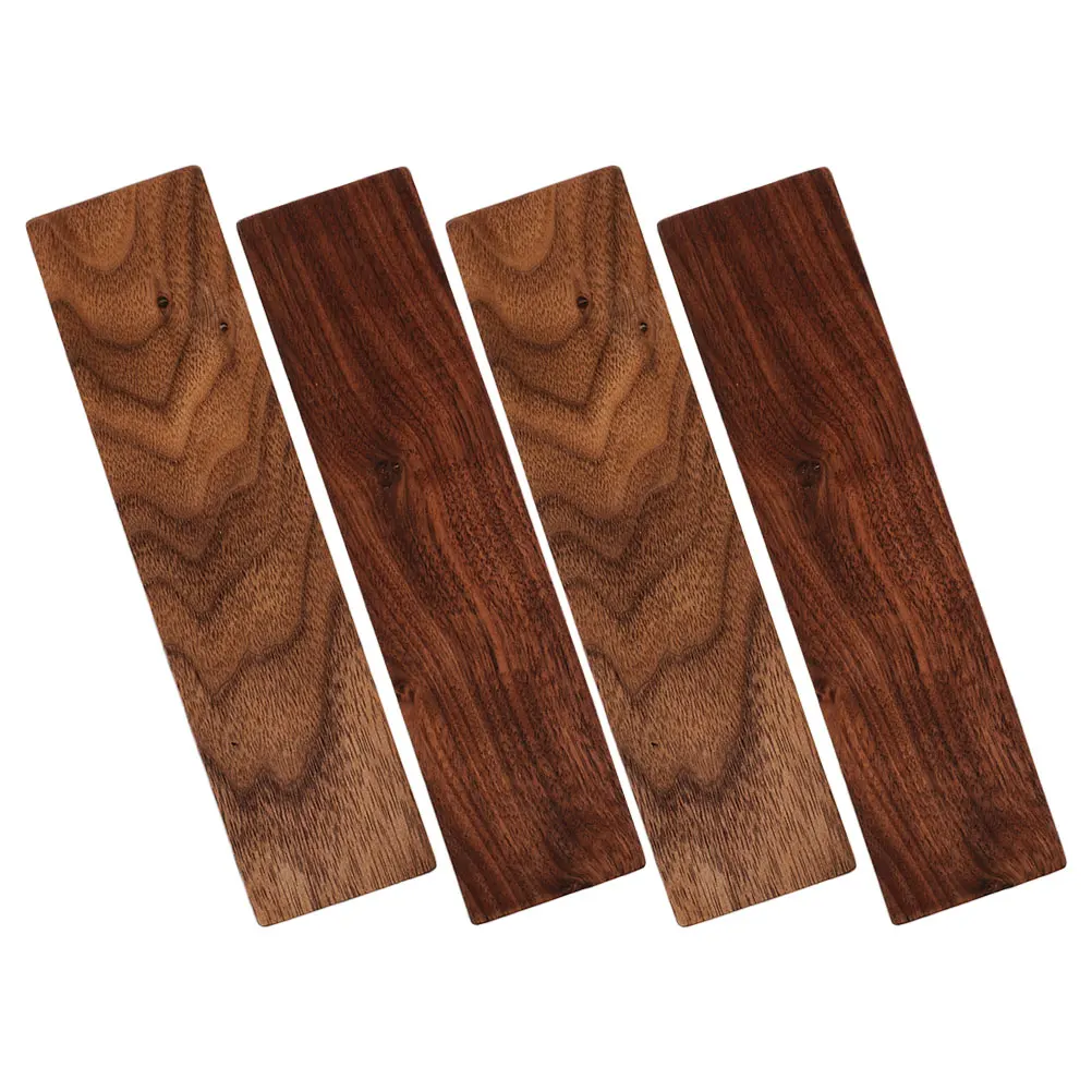 

4pcs Thickened Walnut Wood Planks for Crafts Carving Blocks DIY Projects Engraving Blanks Versatile Use Portable Storage