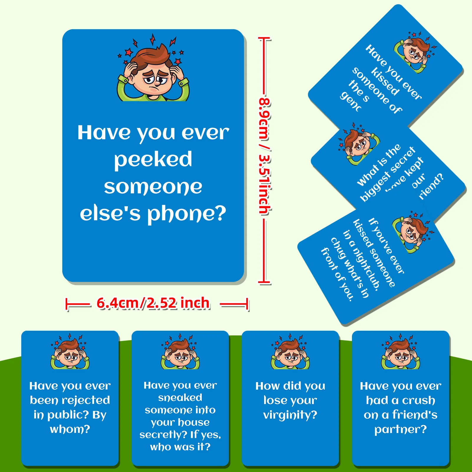 50 pcs/bag Creative Adult Tabletop Paper Card Game - Incredible Card Game for Ice-Breaking & Building Connections