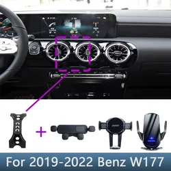 For Mercedes Benz CLA C118 2020 2021 2022 and AMG 2019-2022 Car Phone Holder Special Fixed Bracket Base Wireless Charging