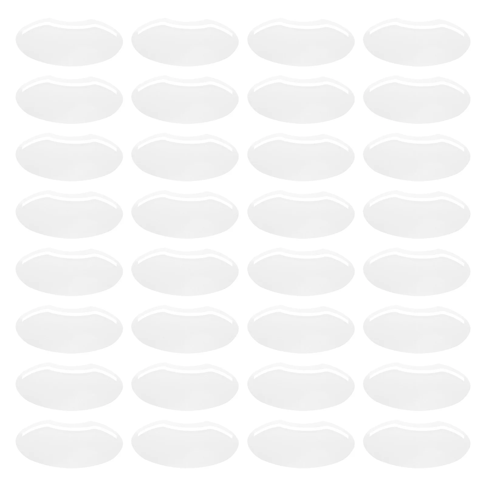 

50pcs Transparent Haircut Eye Guard Sturdy No Odor Easy Apply Salon Hairdressing Tool Baffles Face Cover