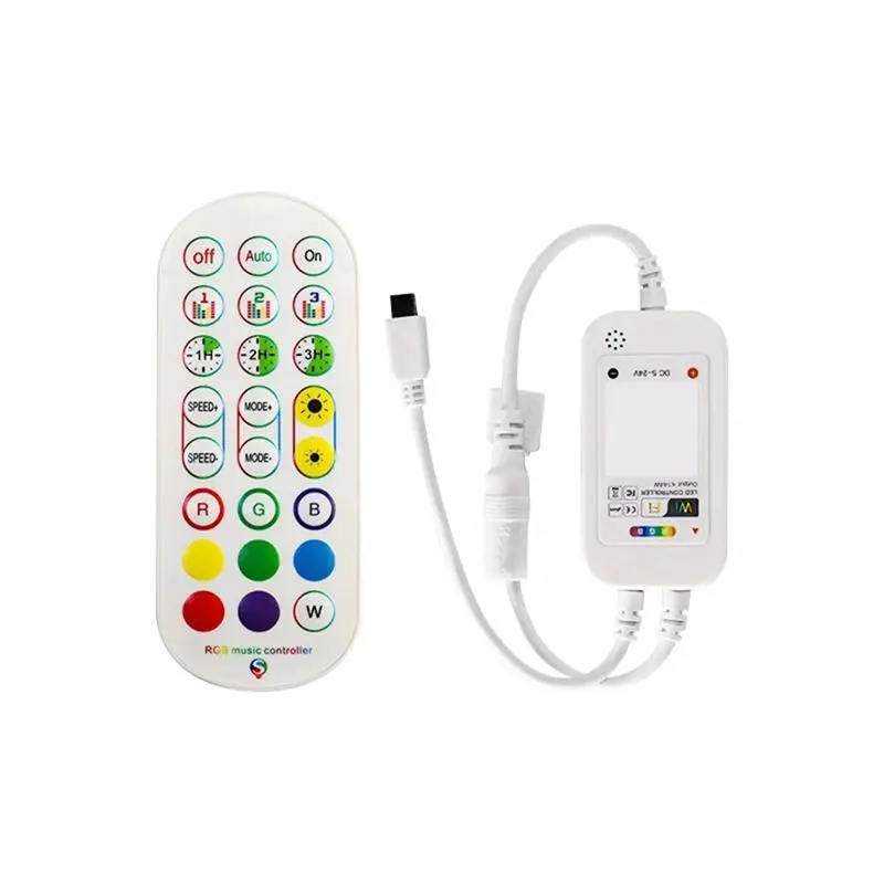 24Keys RGB LED Controller Tuya LED Strip Controller Music Controller With Smart Wi-Fi App Control Durable