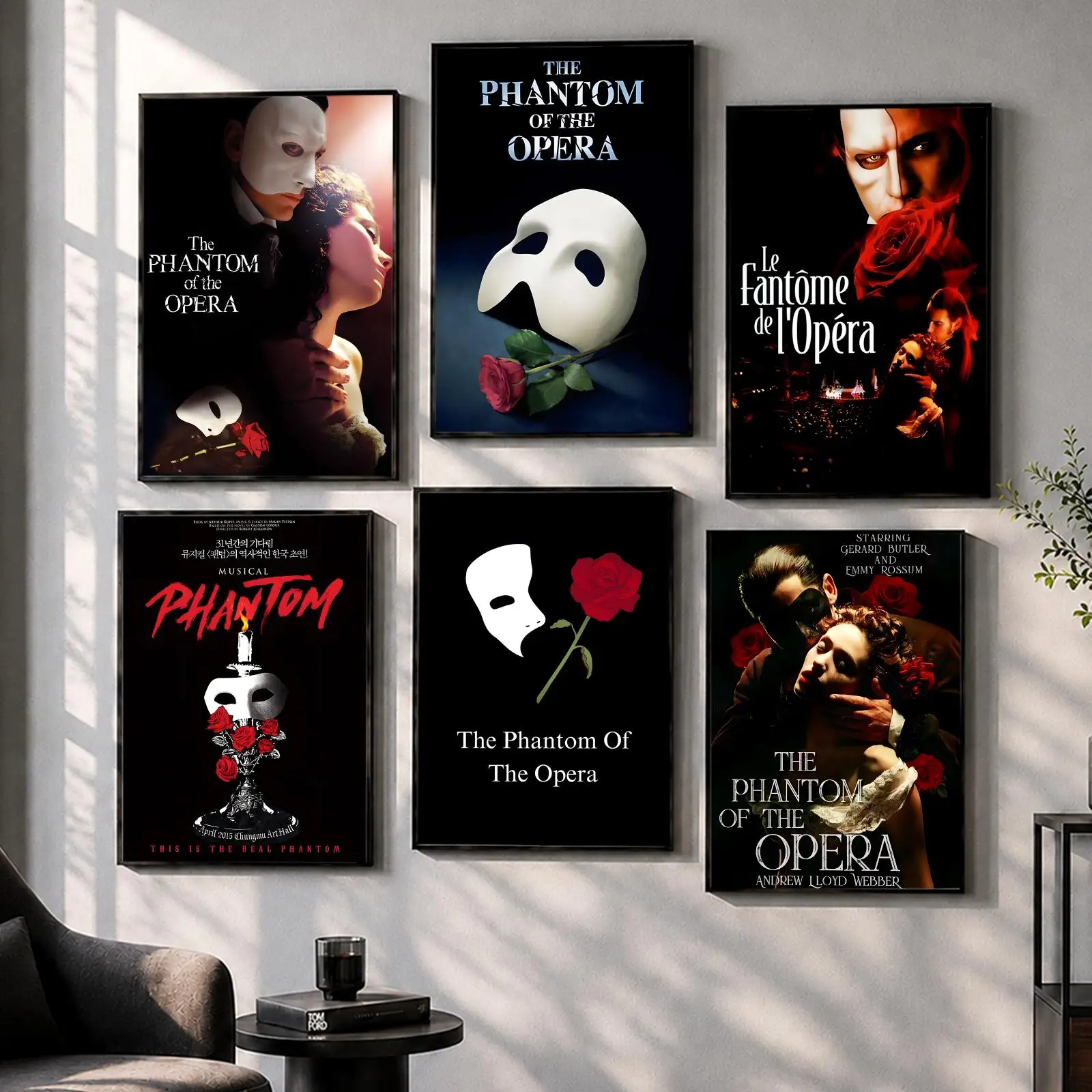 The P-Phantom of the O-Opera Poster Decorative Wall Sticker Mural Photo Print for Bedroom Living Room Hallway Home Decor Gift