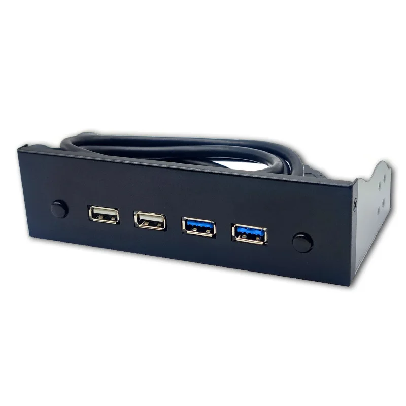 USB3.0 + 2.0 optical drive position 5.25 inch with switch front hard disk power indicator light expansion panel 19PIN