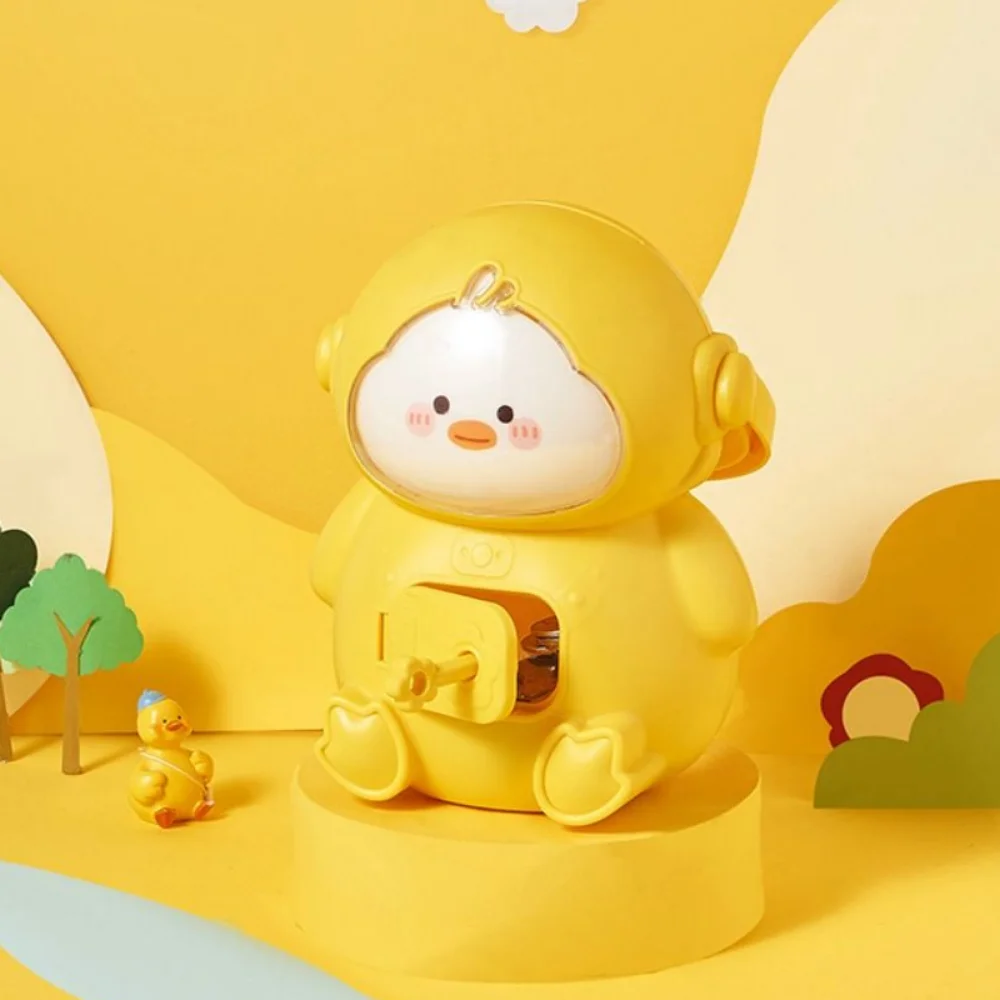 Creative Cute Duck Coin Bank with Key Cartoon Duck Shaped Coins Storage Box Key To Unlock Large Capacity Coin Bank Storage Jar