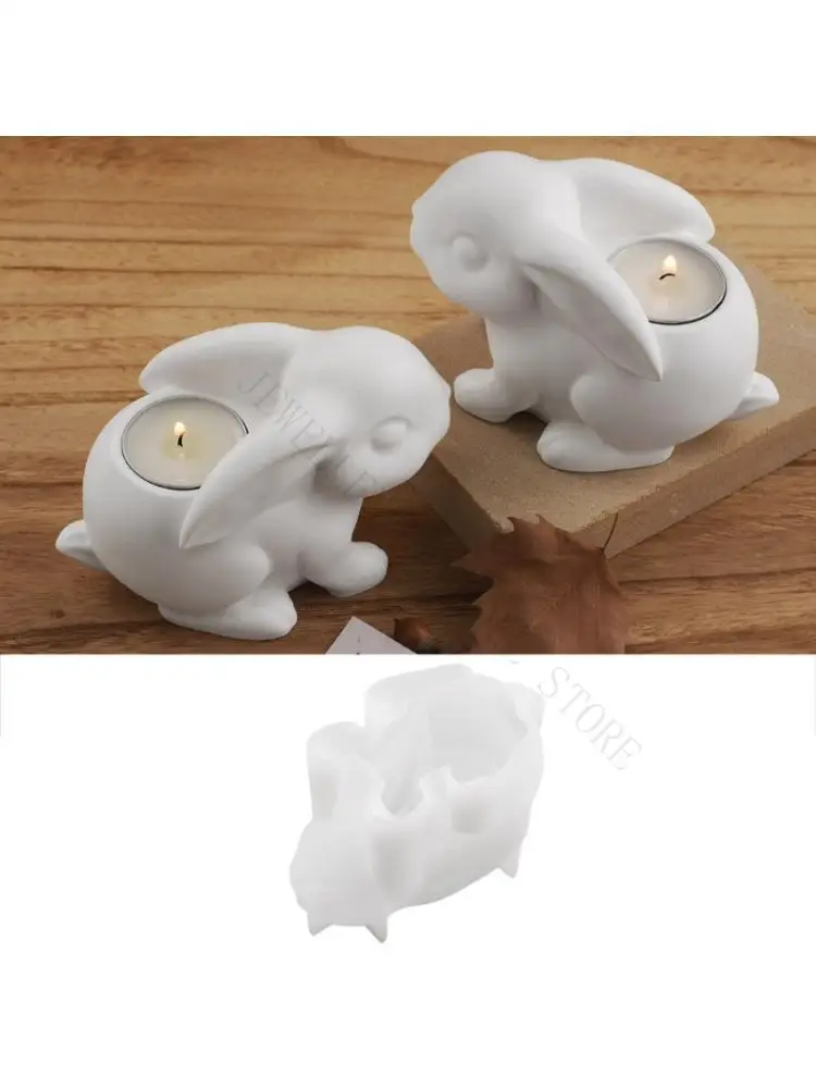 R7UF Creative Rabbit Silicone Mold Suitable For Handmade Soap Casting