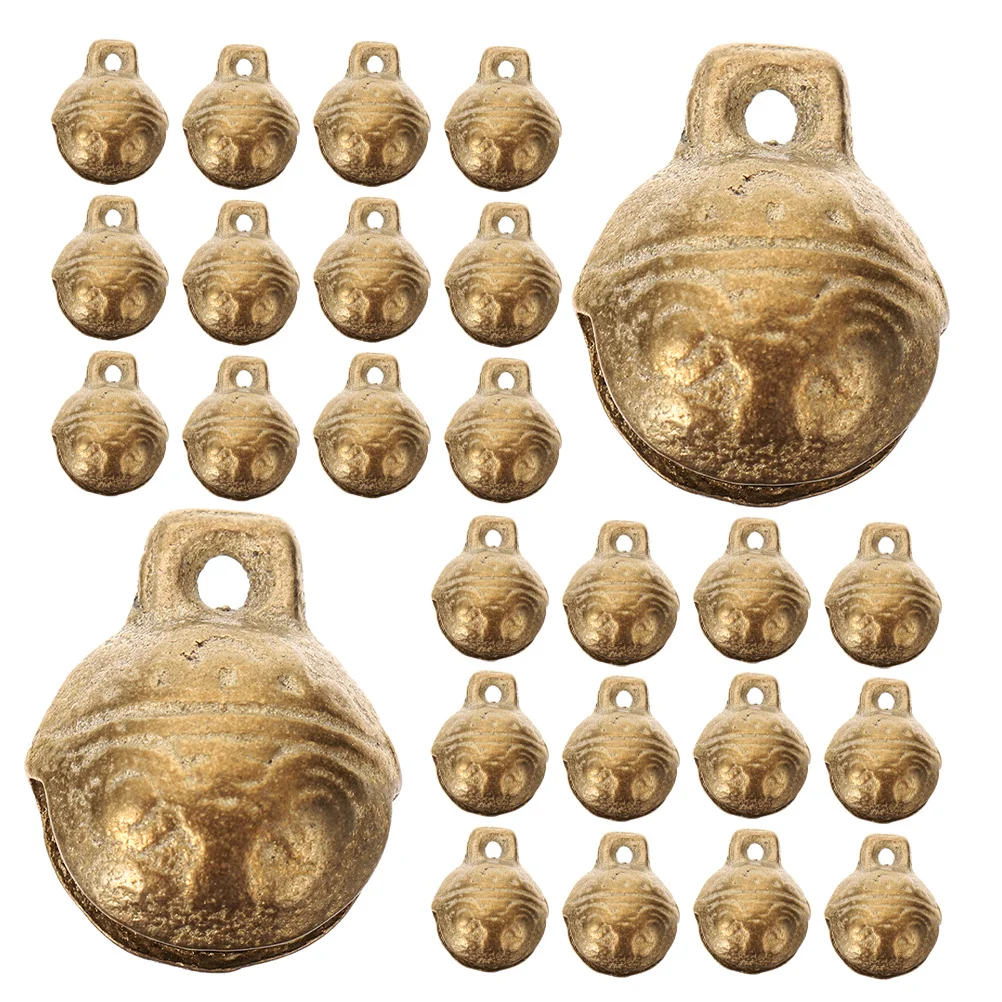 

40pcs Vintage Copper Bells Mini Craft Jingle Bells For Diy Jewelry Making Christmas Decor Wreath Wind Chimes Pet Collar Bell