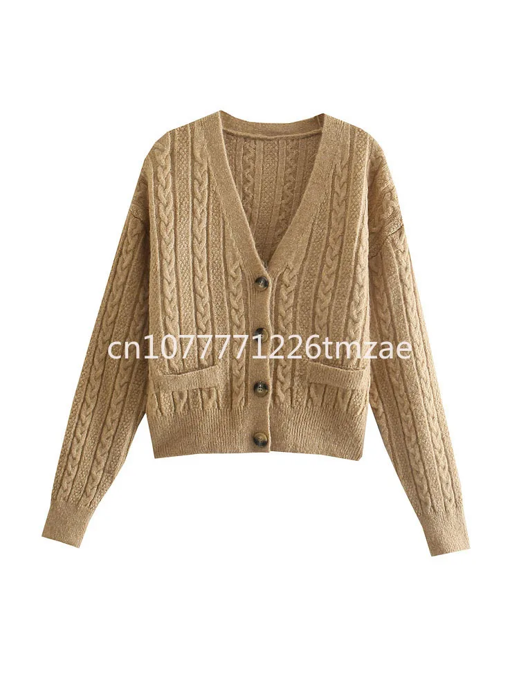 

2024 Fashion Tops New Women's Casual Sweater Comfortable Pullover Wool Hollow Jacquard Long Sleeve Top Casual Sweater