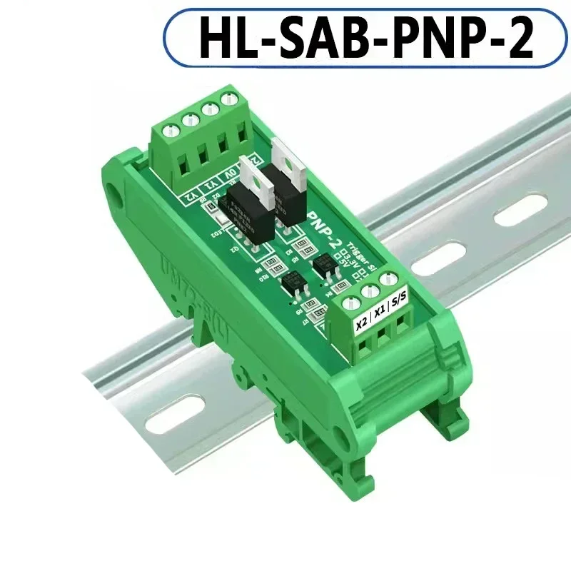 Amsamotion PLC DC Amplifier Board 2-way Contactless Solid State Relay Module Photoelectric Isolation PNP NPN DC3.3 5V 12V 24V Ou