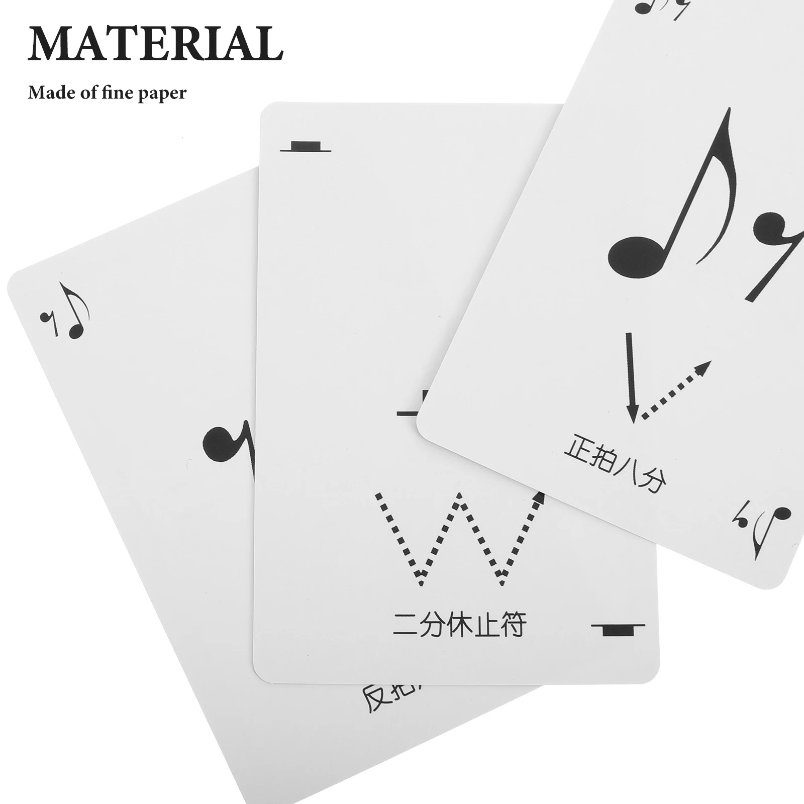 1 Zestaw Kart Rhythm Poker do Edukacji Muzycznej, Kartki do Ćwiczeń Odczytu Nut, Nauki Teorii, Gry, Wytrzymałe, Przenośne, do Treningu