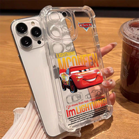 Lightning McQueen Soft Silicone Phone Cases For iPhone 16 15 14 13 12 11 X XR XS 7 8 Plus Pro Max iPhone13 Mini ProMax fundas