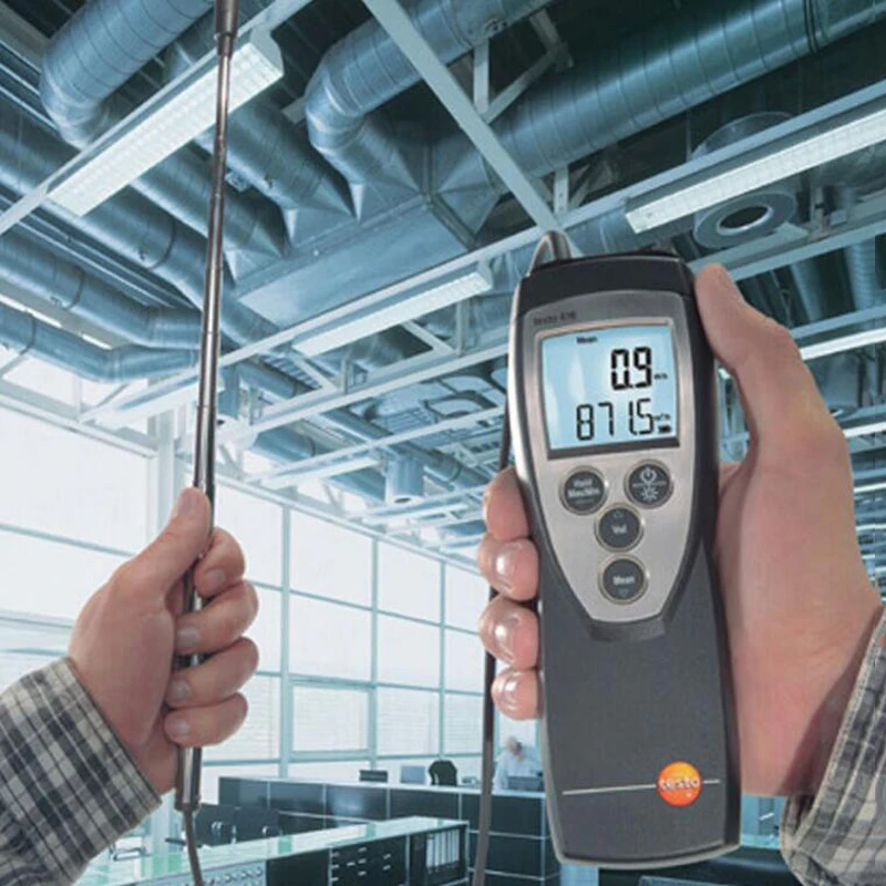 Testo 416 مقياس شدة الريح مقياس سرعة الهواء مقياس شدة الريح الريشة