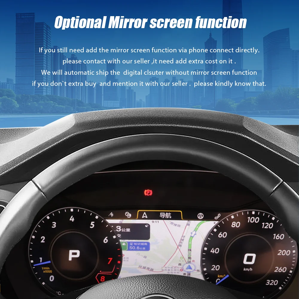 Panel Digital De 12.3 Pulgadas Para Volkswagen Crafter – Instrument Cluster HD, Fácil Instalación, Múltiples Idiomas Y Estilos