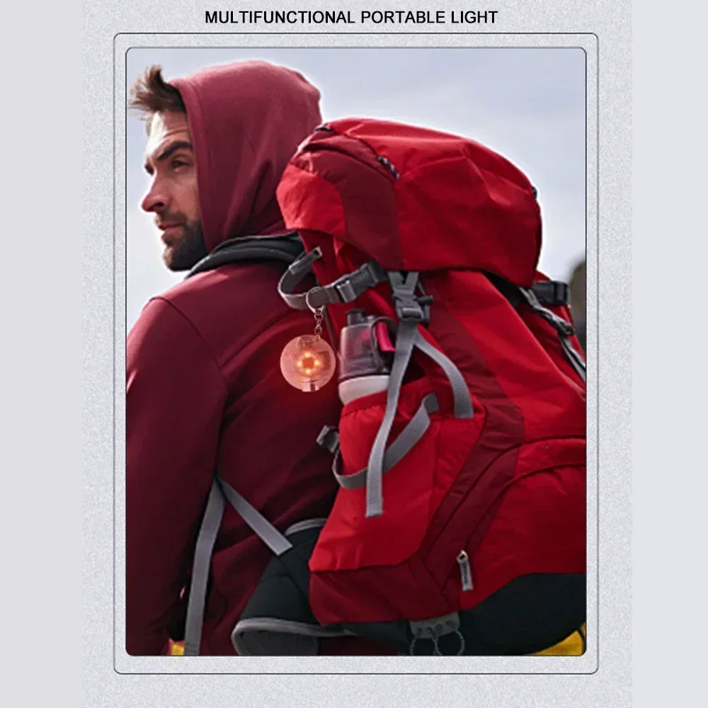 سلسلة مفاتيح صغيرة مصباح يدوي جيب مفتاح الشعلة USB قابلة للشحن متعددة الوظائف مقاوم للماء الفلورسنت المغناطيسي تحذير التخييم مصباح